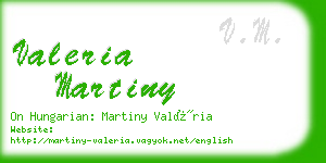 valeria martiny business card